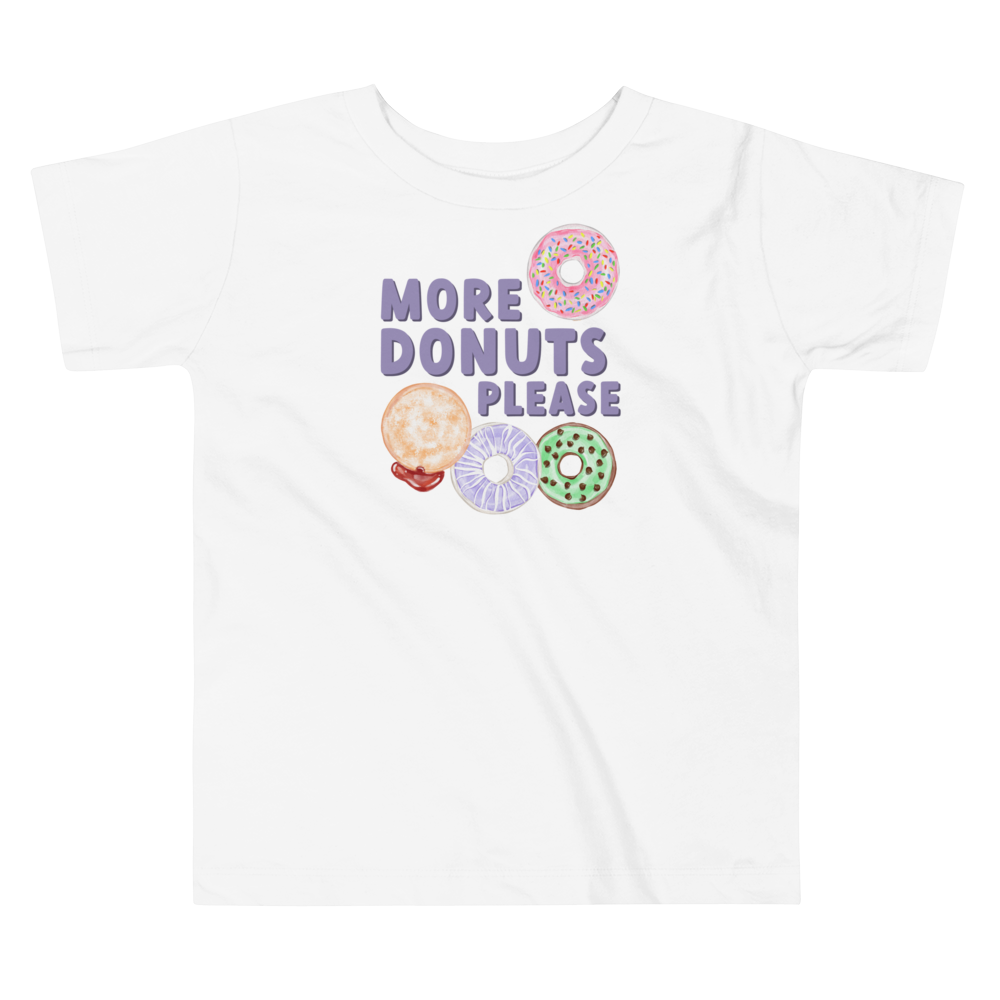 More Donuts Please Short Sleeve Tee by Wolf Pup Creative