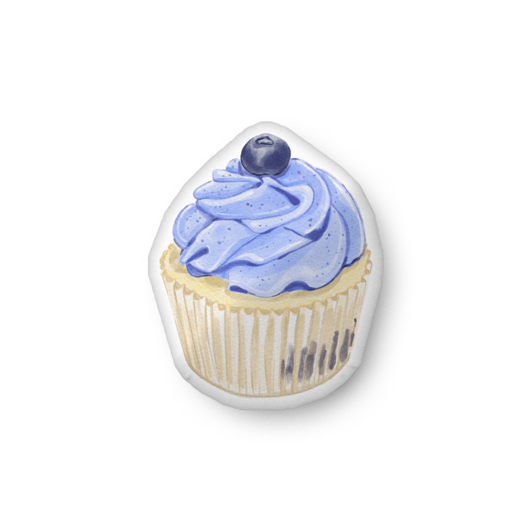 Blueberry Cupcake Pillow