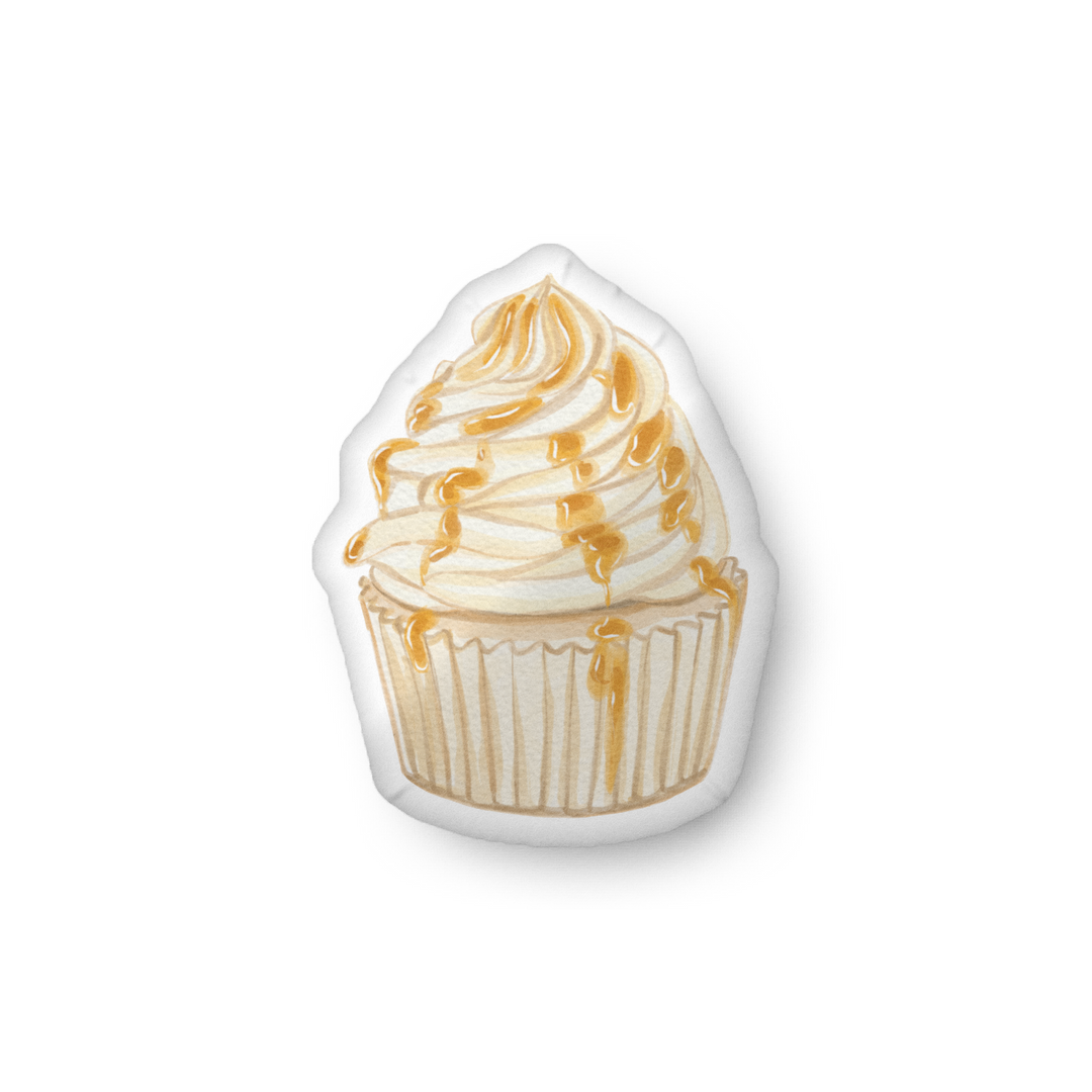 Caramel Cupcake Pillow