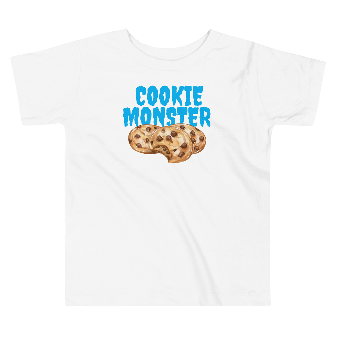 Cookie Monster Blue Short Sleeve TShirt for Toddlers by Wolf Pup Creative