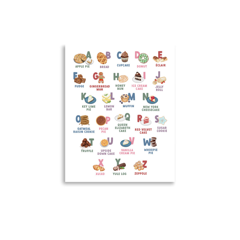 Baking ABCs Poster