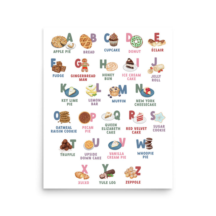 Baking ABCs Poster