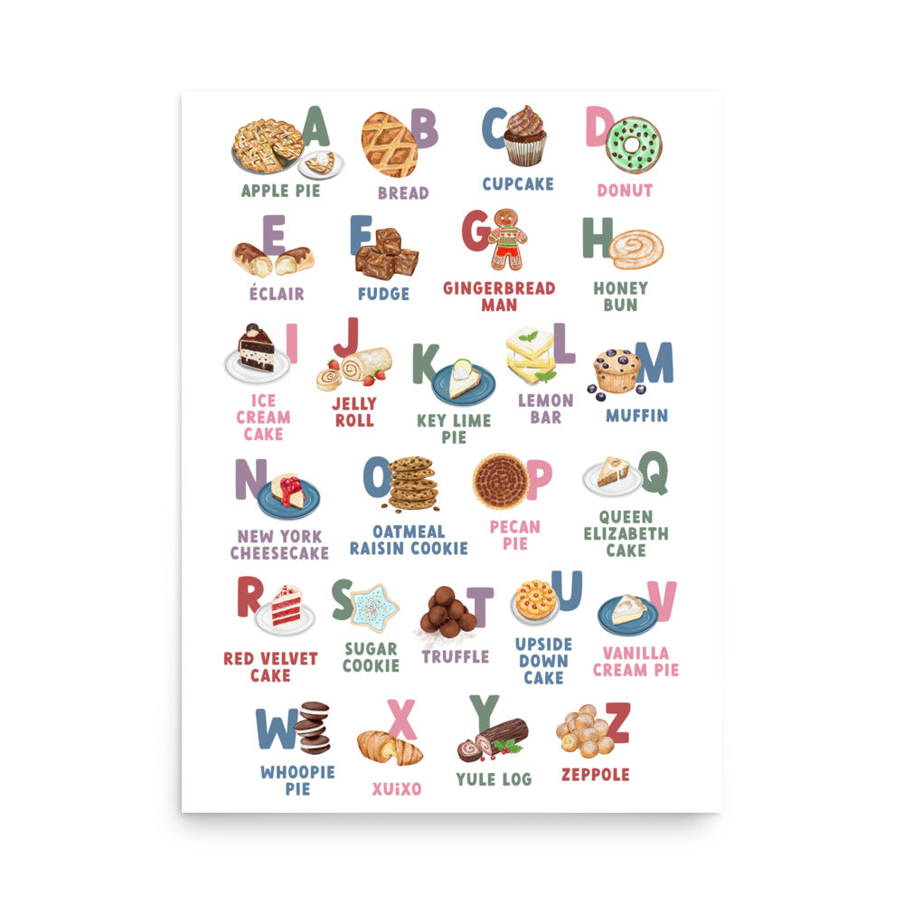 Baking ABCs Poster