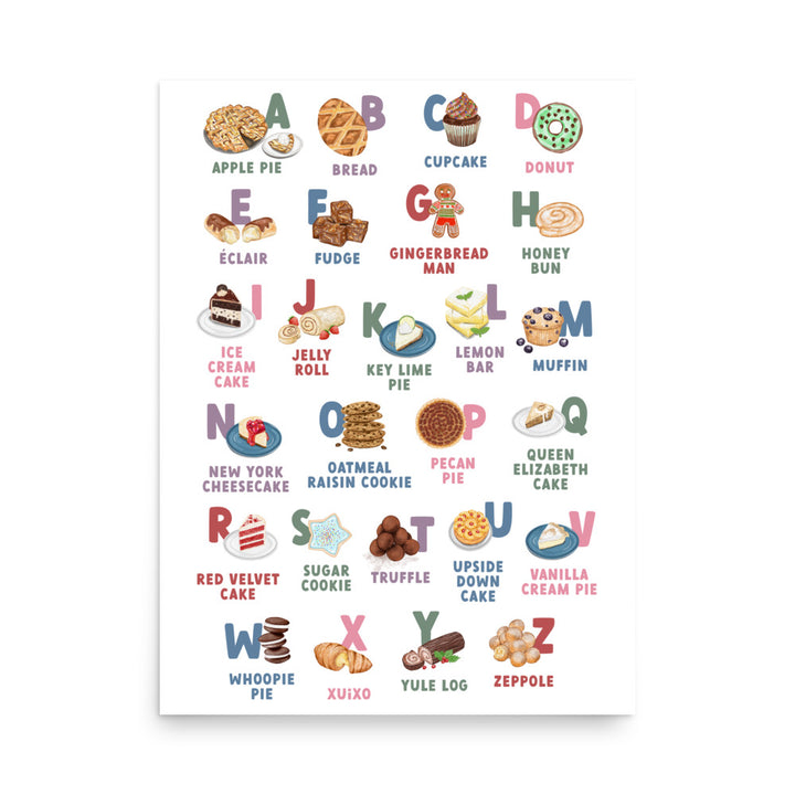 Baking ABCs Poster