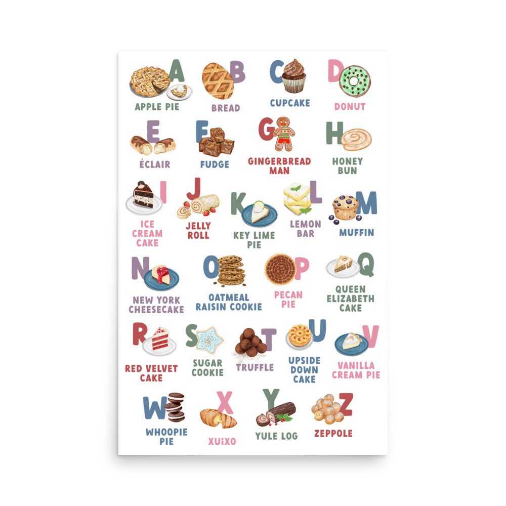 Baking ABCs Poster