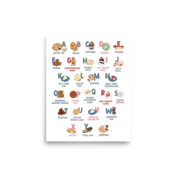 Baking ABCs Poster