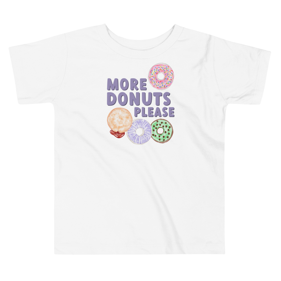 More Donuts Please Short Sleeve Tee by Wolf Pup Creative